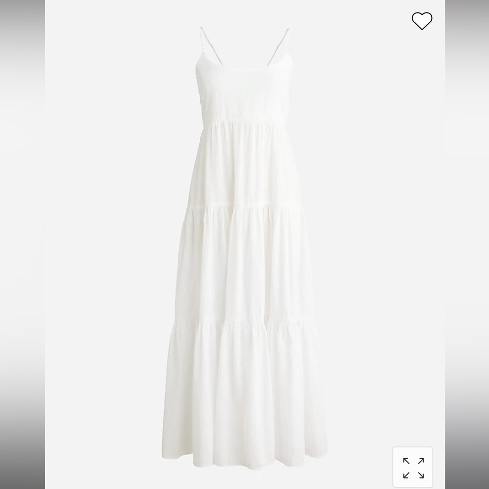 J. Crew Gauze White Maxi Dress